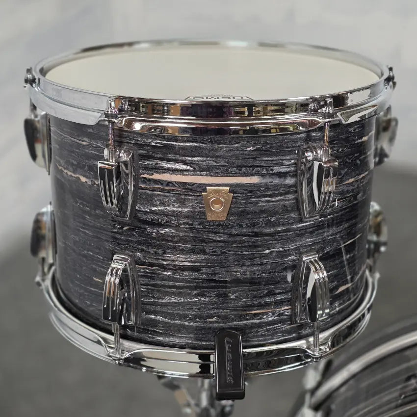 Used Ludwig Classic Maple 3pc Drum Set Vintage Black Oyster - Good - Drum Center Of Portsmouth