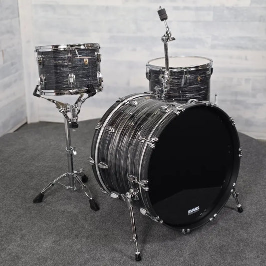 Used Ludwig Classic Maple 3pc Drum Set Vintage Black Oyster - Good - Drum Center Of Portsmouth