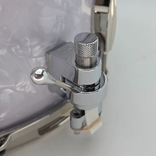 Used Slingerland Radio King Artist Snare Drum 14x6.5 White Marine Pearl - Very Good - Drum Center Of Portsmouth