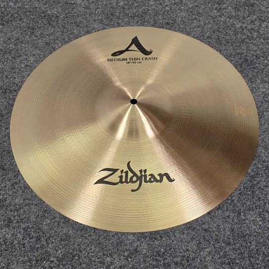 Used Zildjian A Medium Thin Crash Cymbal 18 - Excellent - Drum Center Of Portsmouth