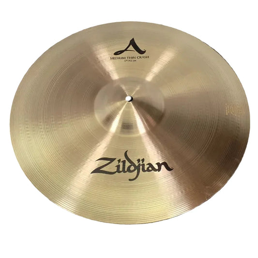 Used Zildjian A Medium Thin Crash Cymbal 17 - Excellent - Drum Center Of Portsmouth