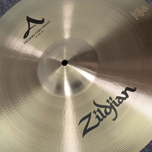 Used Zildjian A Medium Thin Crash Cymbal 17 - Excellent - Drum Center Of Portsmouth