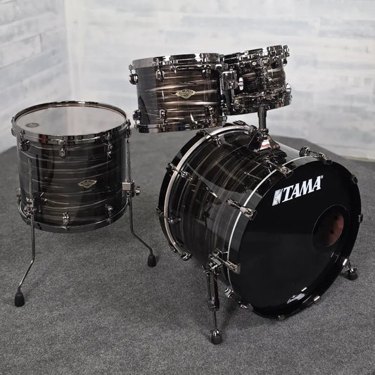 Used Tama Starclassic Walnut/Birch 4pc Drum Set Lacquered Charcoal Oyster - DCP Exclusive! - Very Good - Drum Center Of Portsmouth