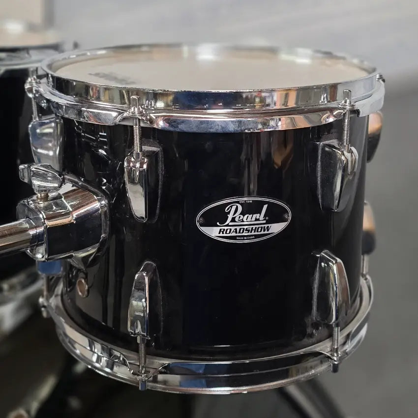 Used Pearl Roadhsow 5pc Drum Set Black - Good - Drum Center Of Portsmouth