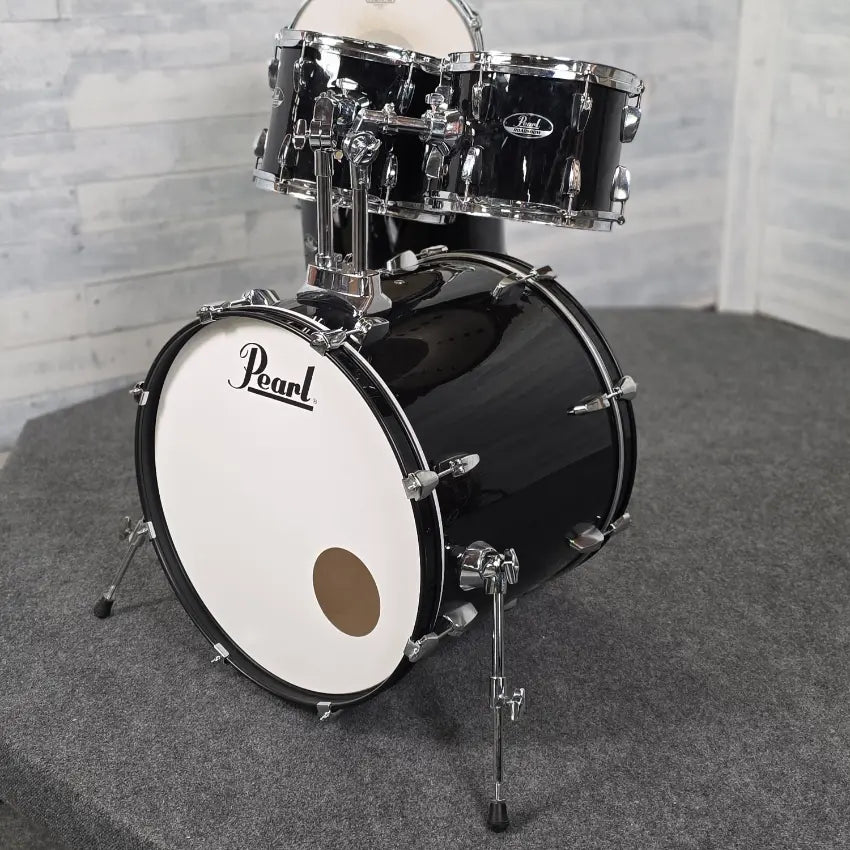 Used Pearl Roadhsow 5pc Drum Set Black - Good - Drum Center Of Portsmouth