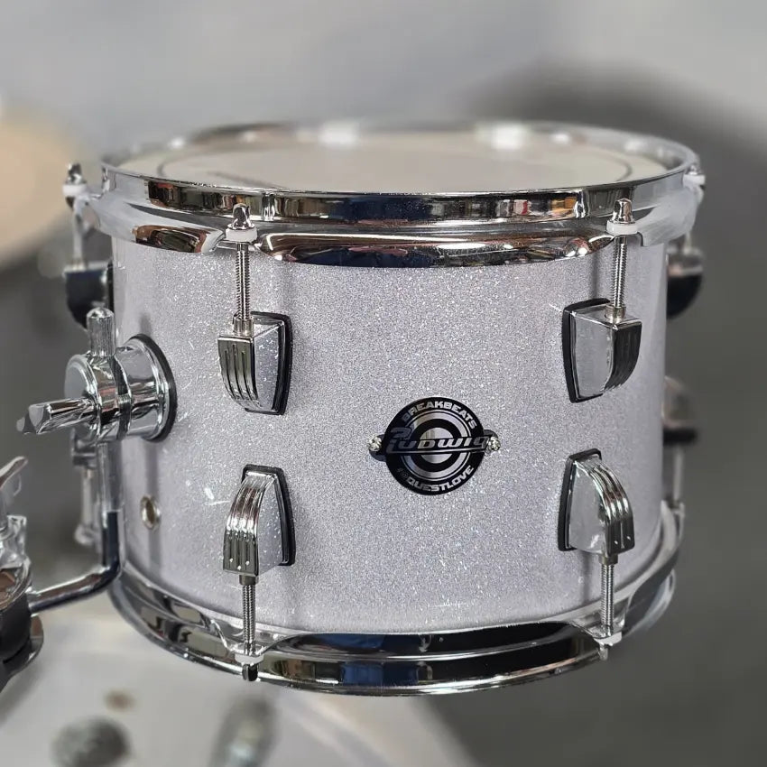 Used Ludwig Breakbeats 3pc Drum Set Silver Sparkle - Good - Drum Center Of Portsmouth