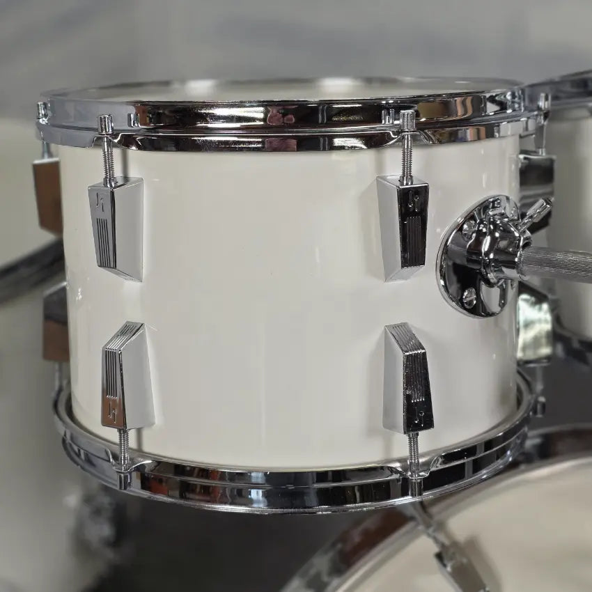 Used Sonor Phonic Centennial 4pc Drum Set White Wrap - Good - Drum Center Of Portsmouth