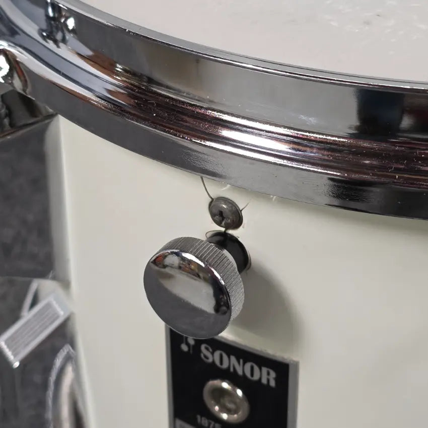 Used Sonor Phonic Centennial 4pc Drum Set White Wrap - Good - Drum Center Of Portsmouth