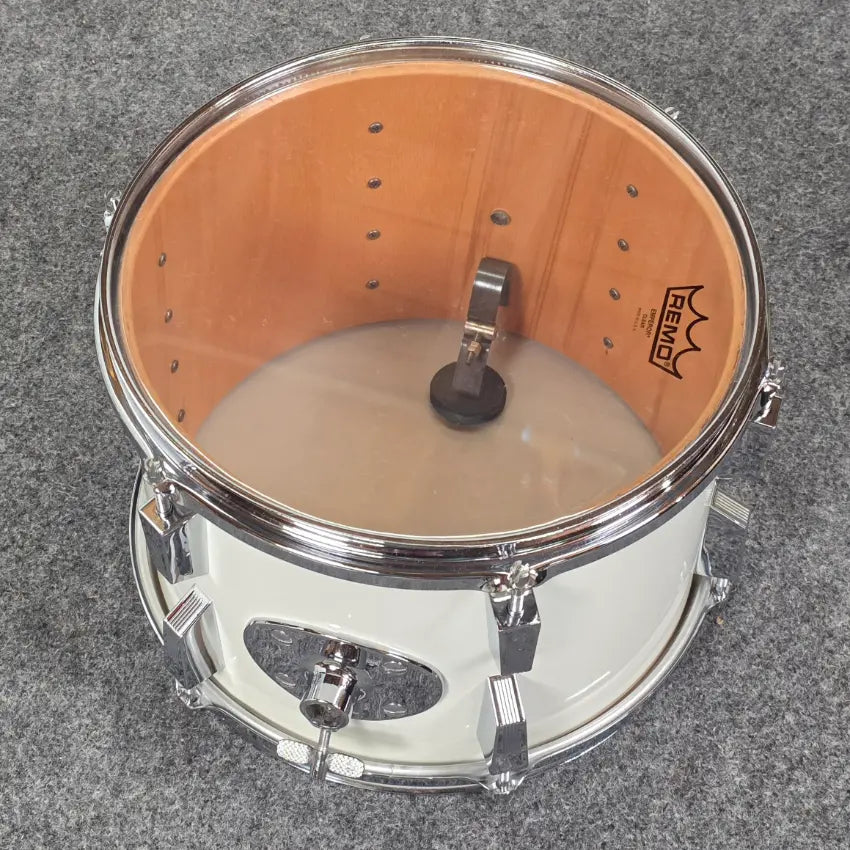 Used Sonor Phonic Centennial 4pc Drum Set White Wrap - Good - Drum Center Of Portsmouth