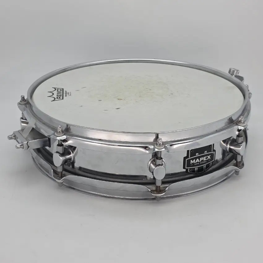 Used Mapex Piccolo Steel Snare Drum 13x3.5 - Fair - Drum Center Of Portsmouth