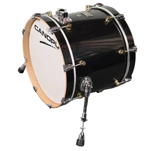 Used Canopus RFM Bass Drum 18x14 Black Lacquer - Good - Drum Center Of Portsmouth