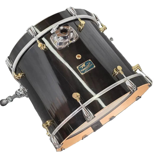 Used Canopus RFM Bass Drum 18x14 Black Lacquer - Good - Drum Center Of Portsmouth
