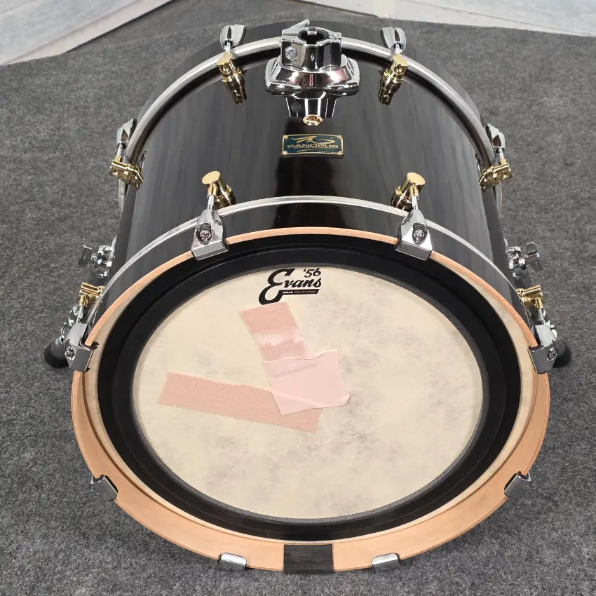 Used Canopus RFM Bass Drum 18x14 Black Lacquer - Good - Drum Center Of Portsmouth