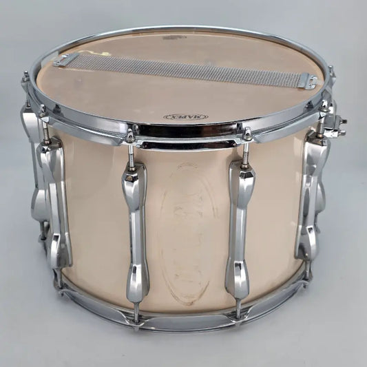 Used Mapex Qualifier Marching Snare Drum Snow White - Good - Drum Center Of Portsmouth