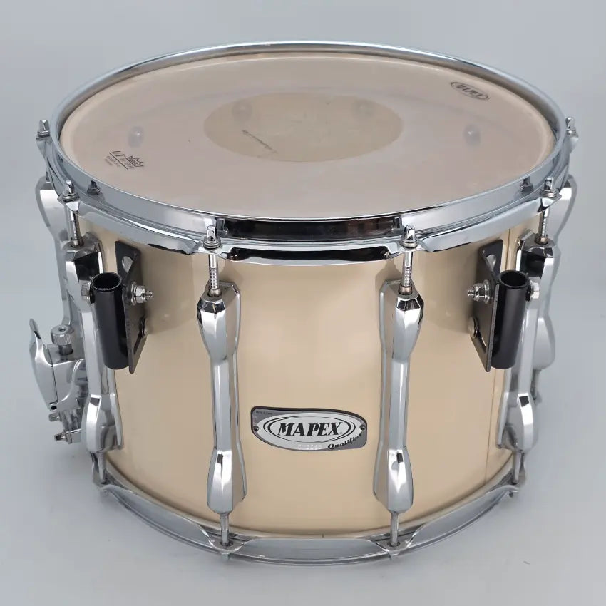 Used Mapex Qualifier Marching Snare Drum Snow White - Good - Drum Center Of Portsmouth
