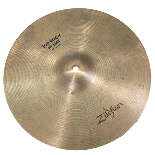 Used Zildjian A Rock Hi Hat Cymbals 14" - Fair - Drum Center Of Portsmouth