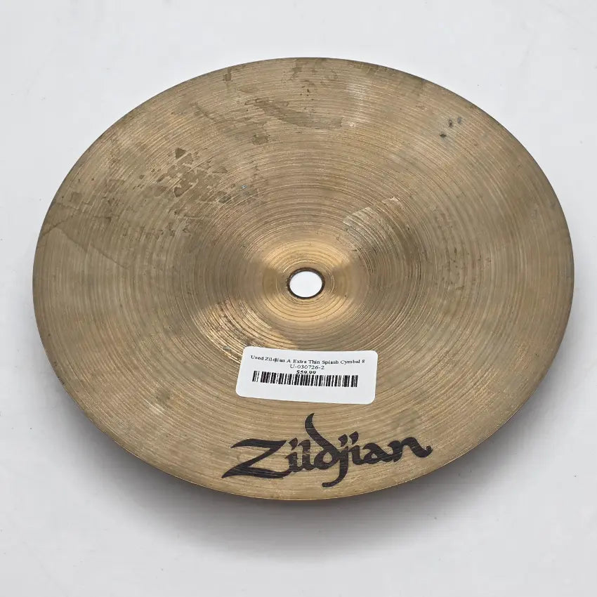 Used Zildjian A Extra Thin Splash Cymbal 8 - Good - Drum Center Of Portsmouth