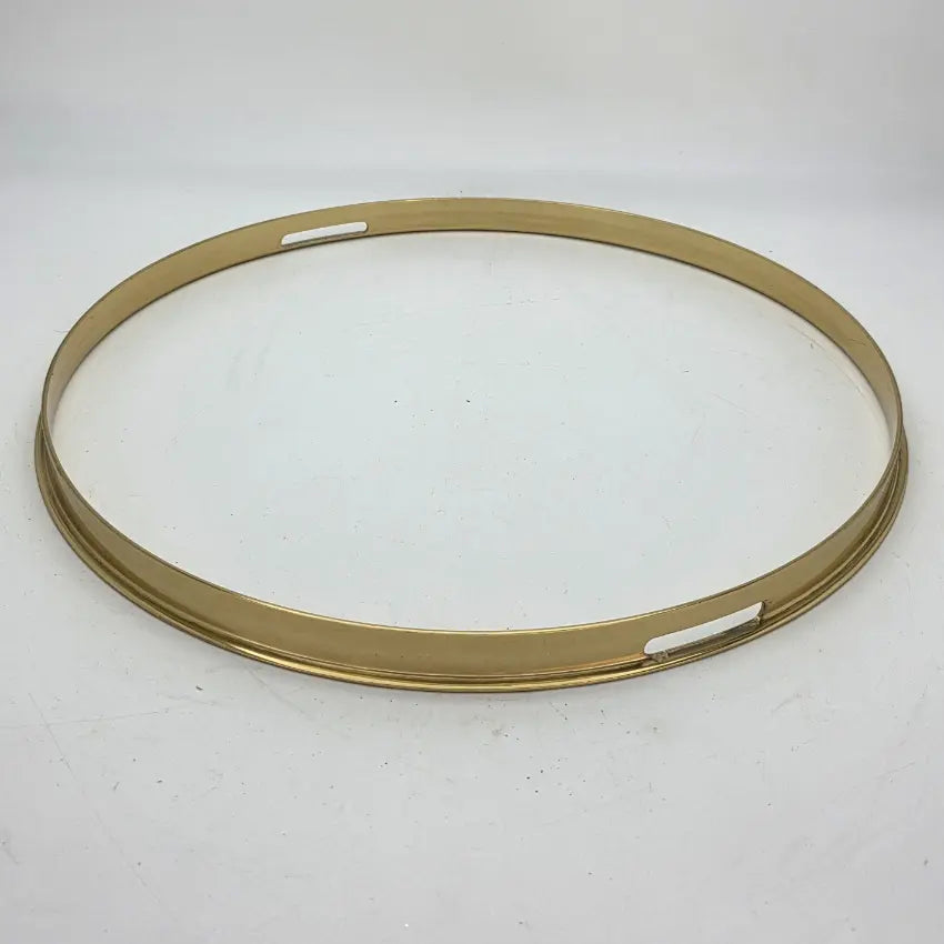 Used Misc Brass Single Flanged Hoop Pair 14 - Good - Drum Center Of Portsmouth