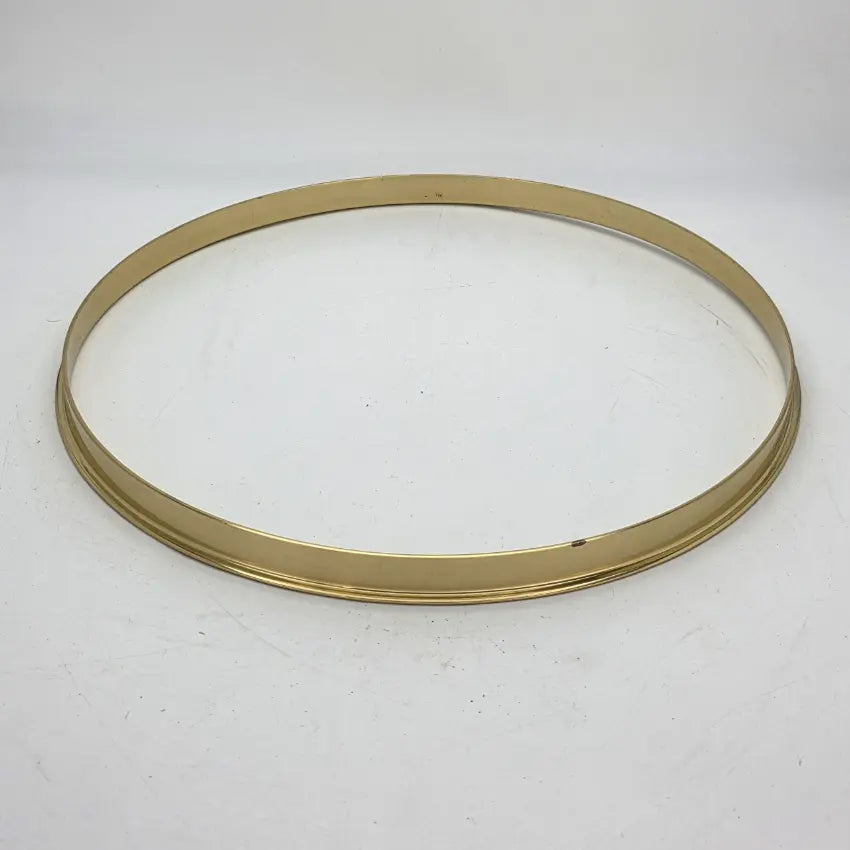 Used Misc Brass Single Flanged Hoop Pair 14 - Good - Drum Center Of Portsmouth