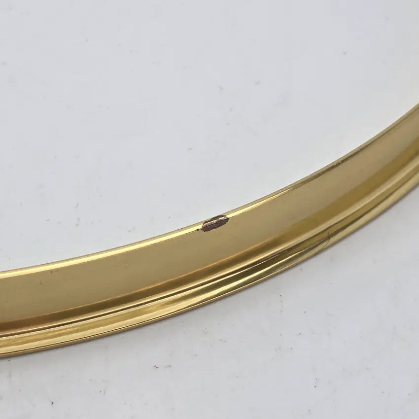Used Misc Brass Single Flanged Hoop Pair 14 - Good - Drum Center Of Portsmouth