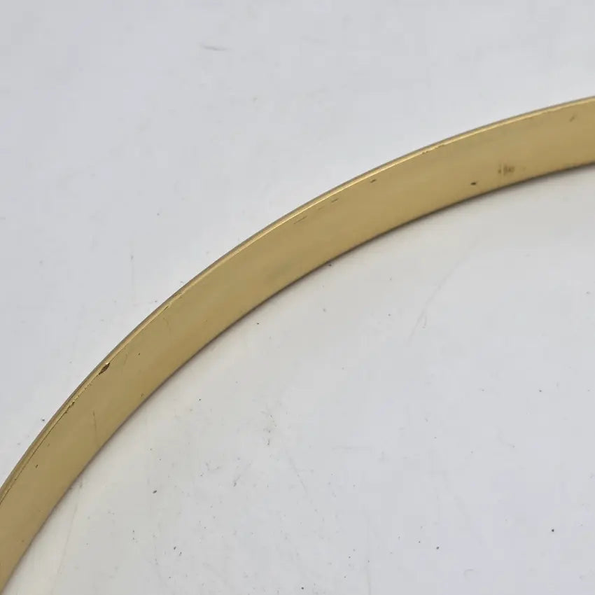 Used Misc Brass Single Flanged Hoop Pair 14 - Good - Drum Center Of Portsmouth