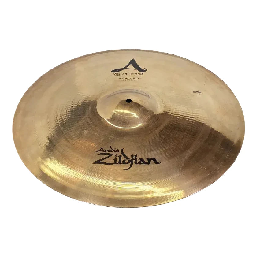 Used Zildjian A Custom Medium Ride Cymbal 20 - Good - Drum Center Of Portsmouth