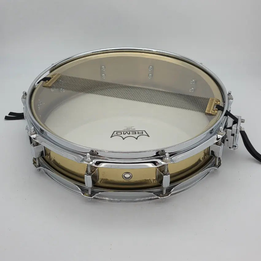Used Pearl Brass Shell Piccolo Snare Drum 14x3.5 - Good