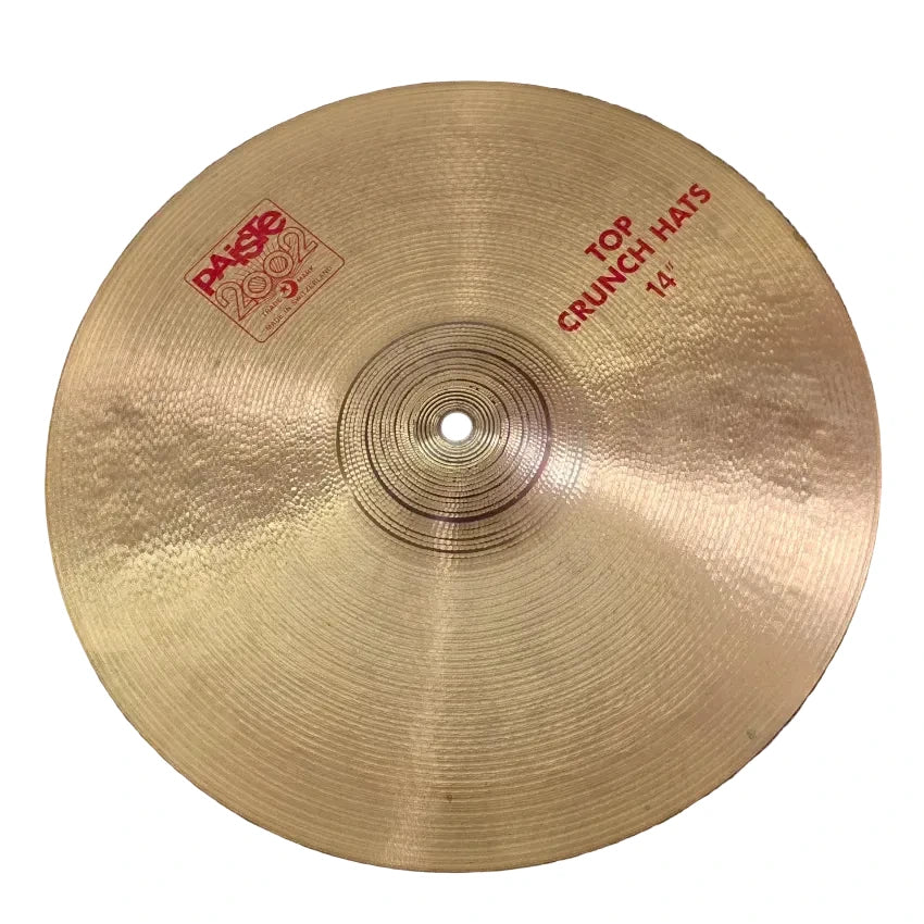 Used Paiste 2002 Crunch Hi Hat Cymbals 14" - Good - Drum Center Of Portsmouth