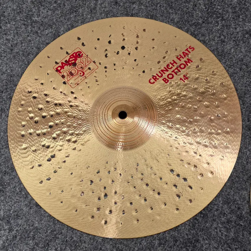 Used Paiste 2002 Crunch Hi Hat Cymbals 14" - Good - Drum Center Of Portsmouth