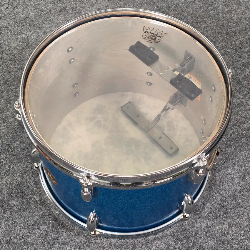 Used Vintage Gretsch Round Badge 4pc Drum Set Blue Sparkle - Good - Drum Center Of Portsmouth