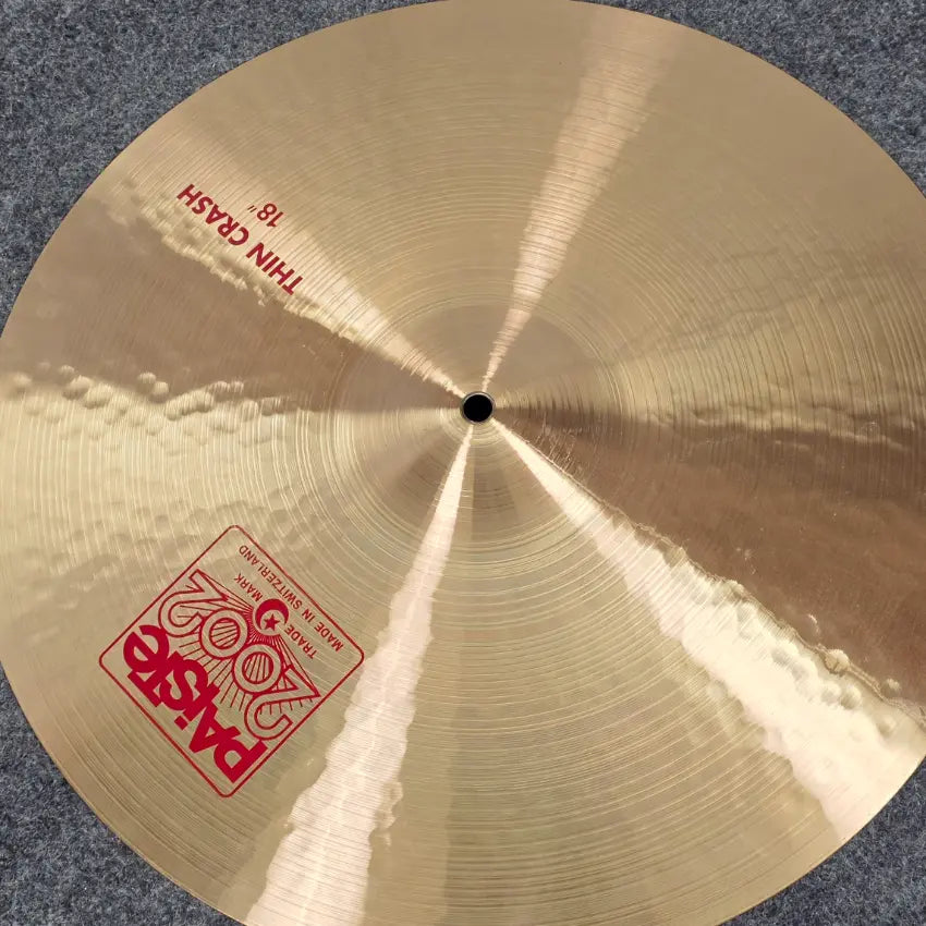 Used Paiste 2002 Thin Crash 18 - Very Good - Drum Center Of Portsmouth