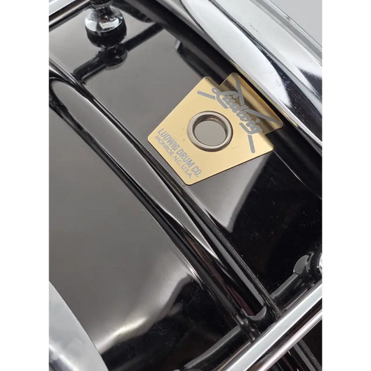 Used Vintage Ludwig Black Beauty Snare Drum 14x5 -- Early Monroe Era - Very Good - Drum Center Of Portsmouth