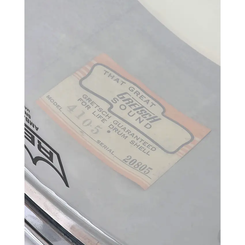 Used Vintage Gretsch Dixieland Snare Drum 14x5.5 White Marine Pearl - Good - Drum Center Of Portsmouth