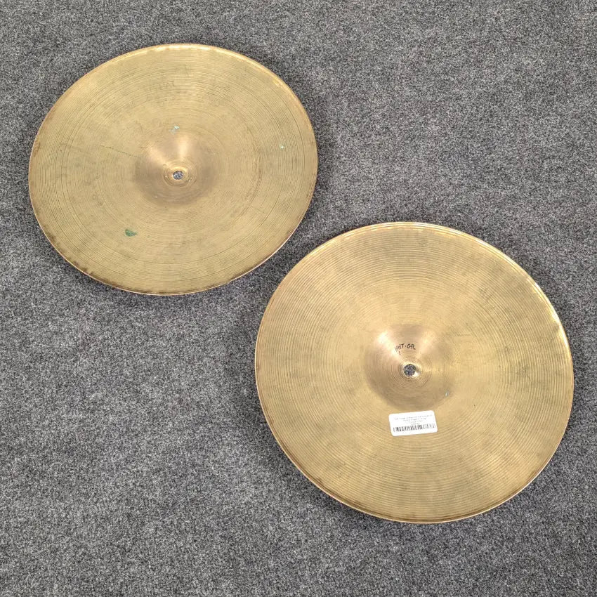 Used Vintage Zildjian A Hi Hat Cymbals 14" 901/903 grams - Very Good - Drum Center Of Portsmouth