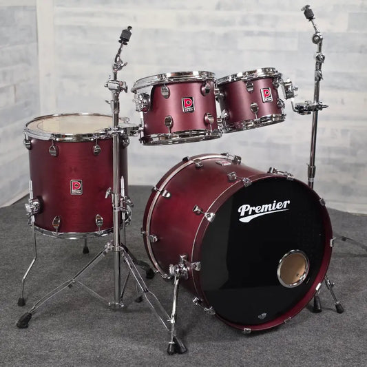 Used Premier Elite 4pc Drum Set Rosewood Satin - Very Good - Drum Center Of Portsmouth