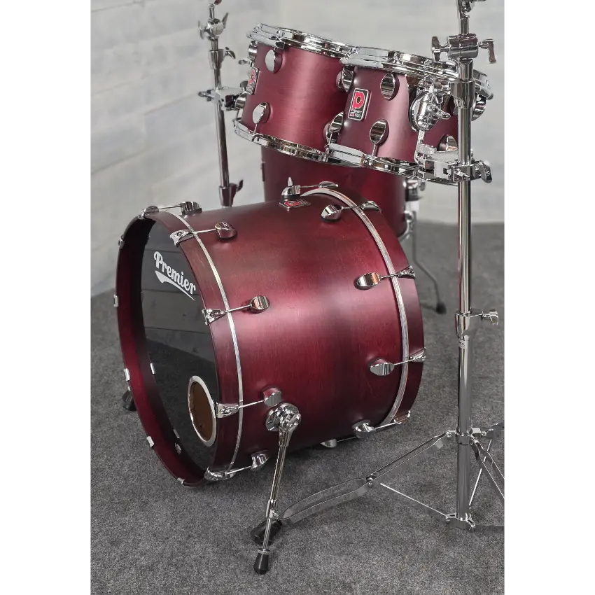 Used Premier Elite 4pc Drum Set Rosewood Satin - Very Good - Drum Center Of Portsmouth