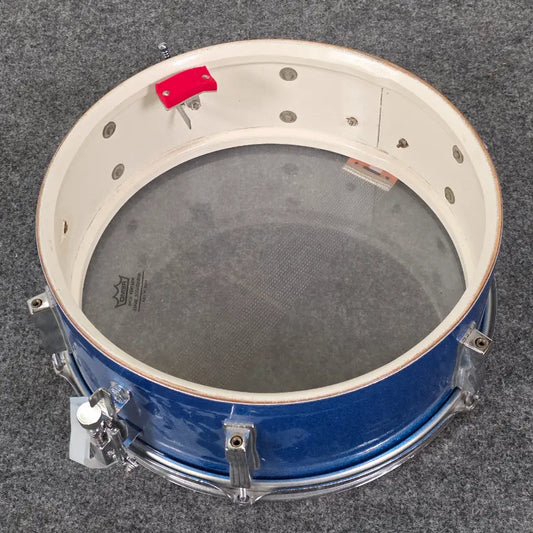 Used Vintage Ludwig Snare Drum 14x5 Blue Sparkle - Good - Drum Center Of Portsmouth
