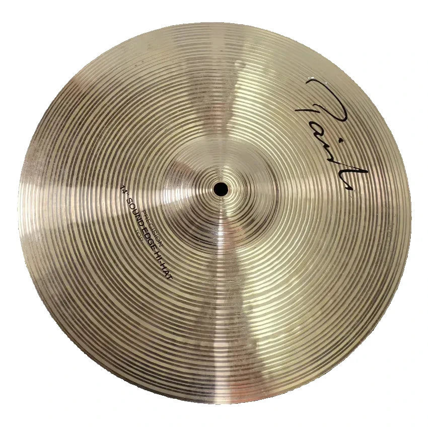 Used Paiste Signature Precision Sound Edge Hi Hat Cymbals 14" - Very Good - Drum Center Of Portsmouth