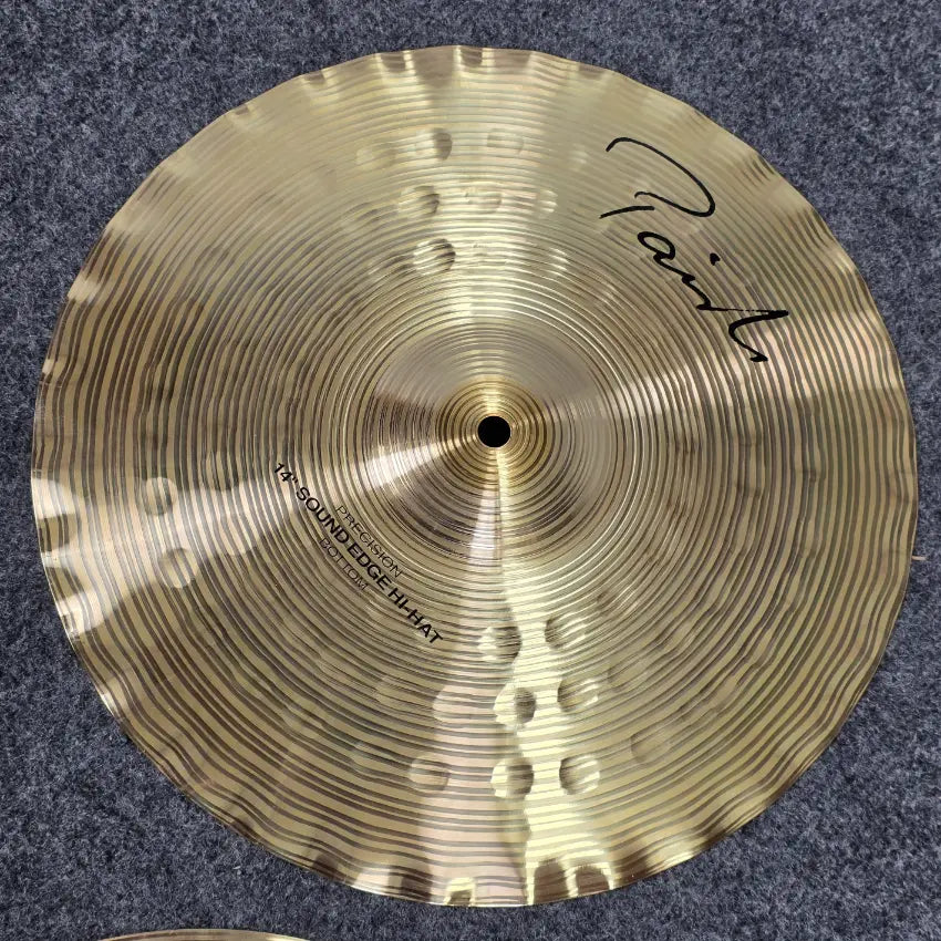 Used Paiste Signature Precision Sound Edge Hi Hat Cymbals 14" - Very Good - Drum Center Of Portsmouth