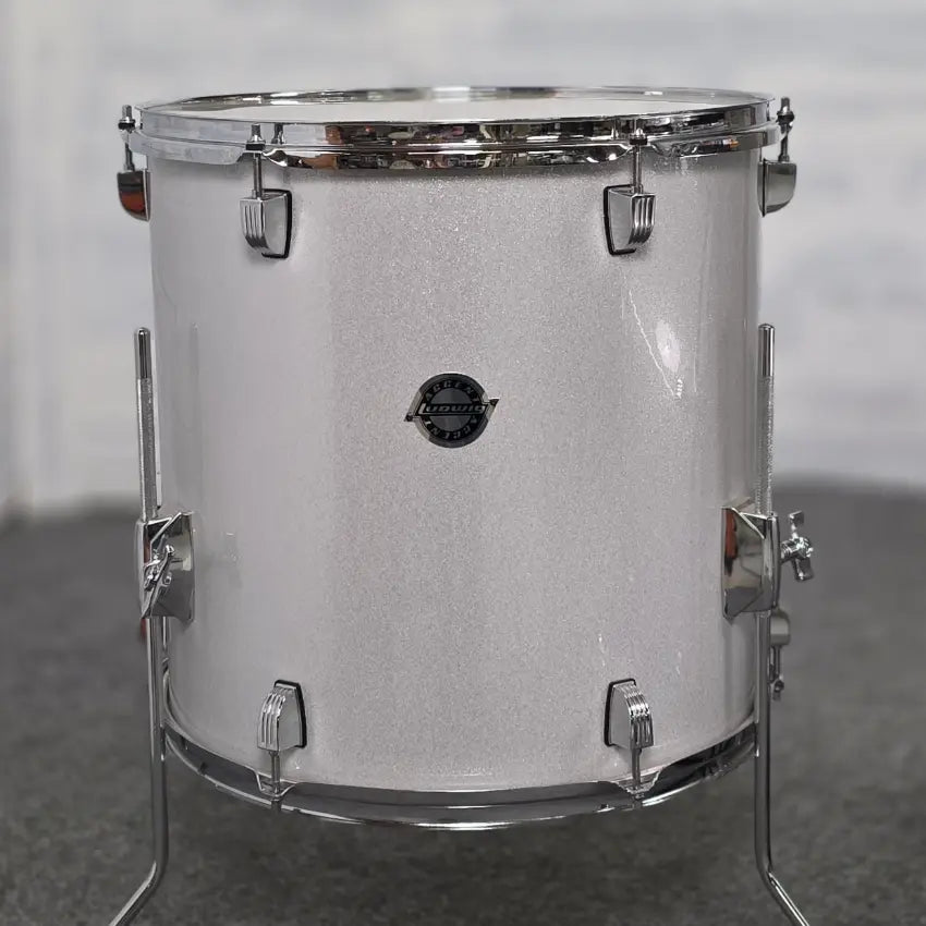 Used Ludwig Element Evolution 4pc Drum Set Silver Sparkle - Good - Drum Center Of Portsmouth