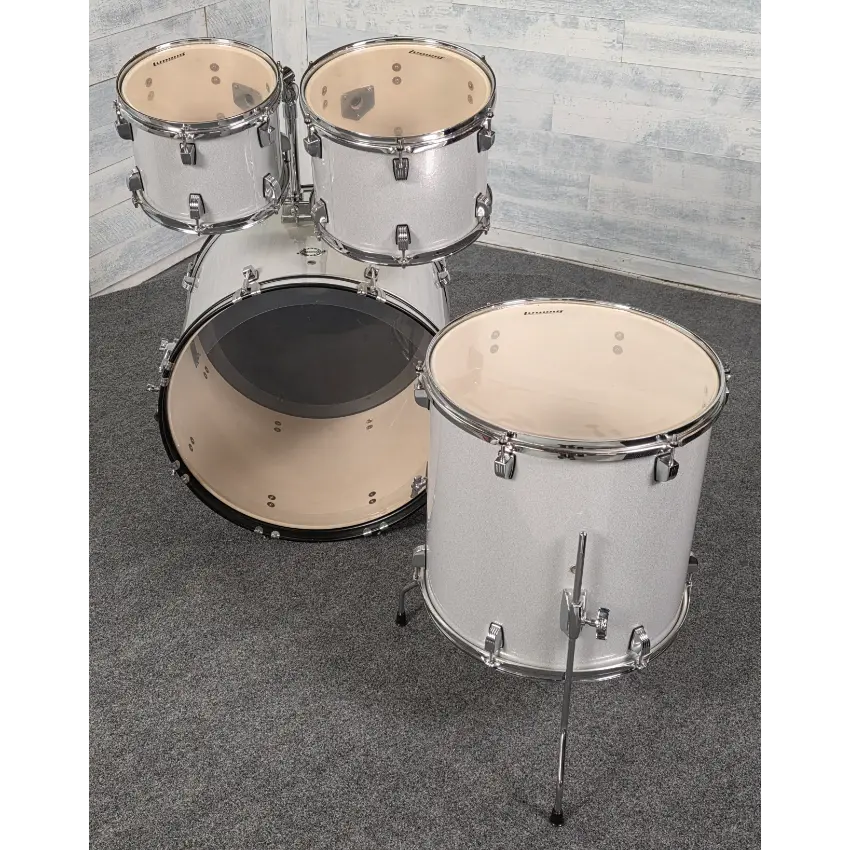 Used Ludwig Element Evolution 4pc Drum Set Silver Sparkle - Good - Drum Center Of Portsmouth