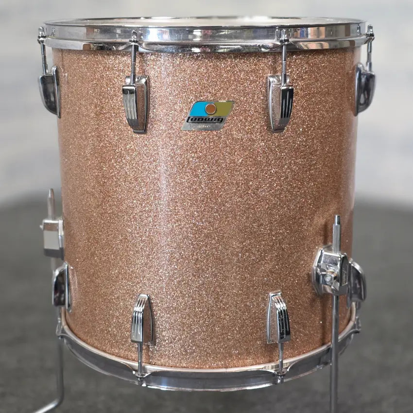Used Vintage Ludwig 3pc Drum Set Champagne Sparkle - Good - Drum Center Of Portsmouth