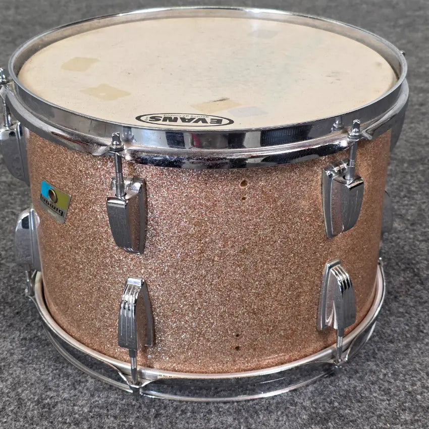Used Vintage Ludwig 3pc Drum Set Champagne Sparkle - Good - Drum Center Of Portsmouth