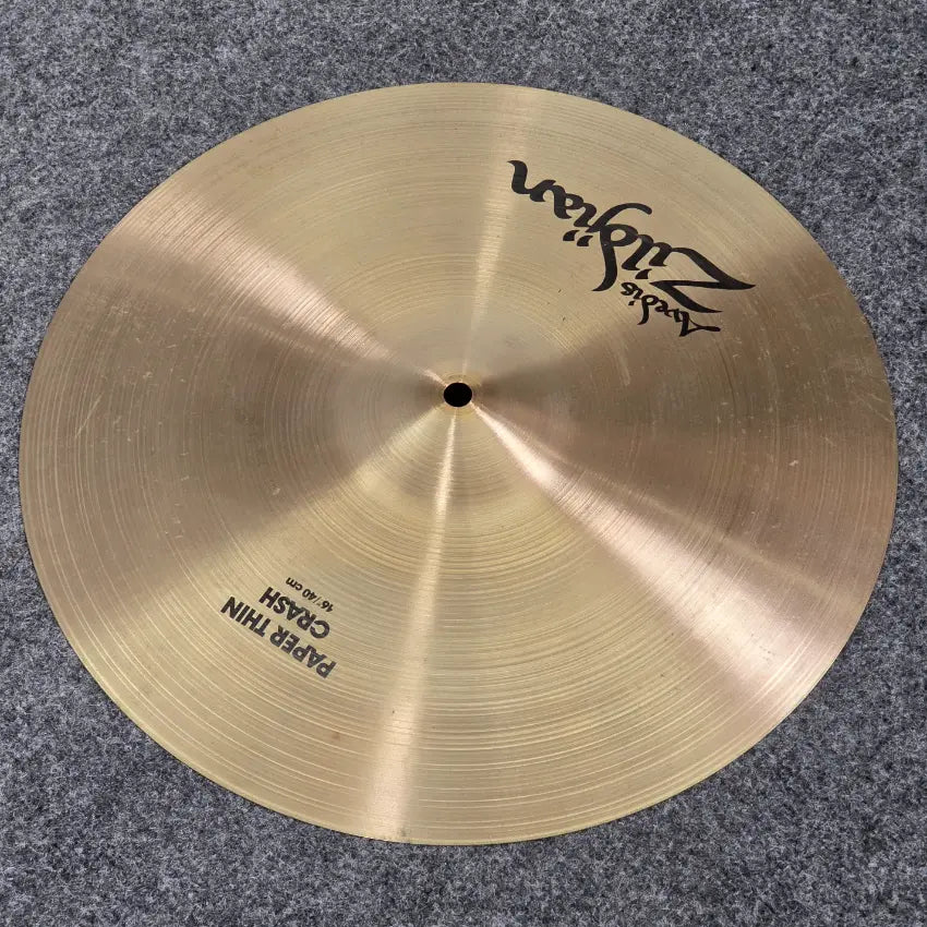 Used Zildjian A Paper Thin Crash Cymbal 16 - Good - Drum Center Of Portsmouth