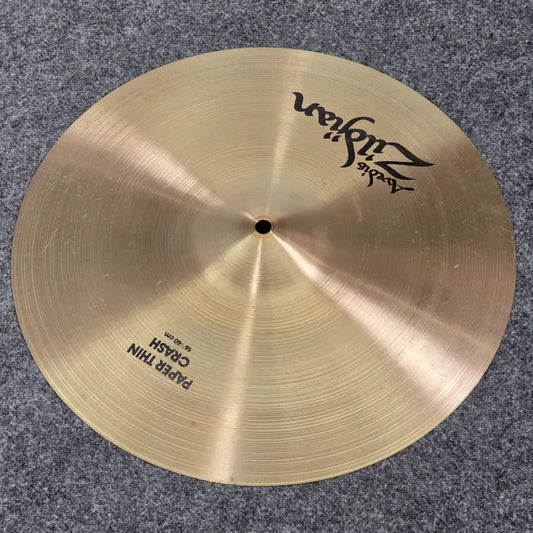 Used Zildjian A Paper Thin Crash Cymbal 16 - Good - Drum Center Of Portsmouth
