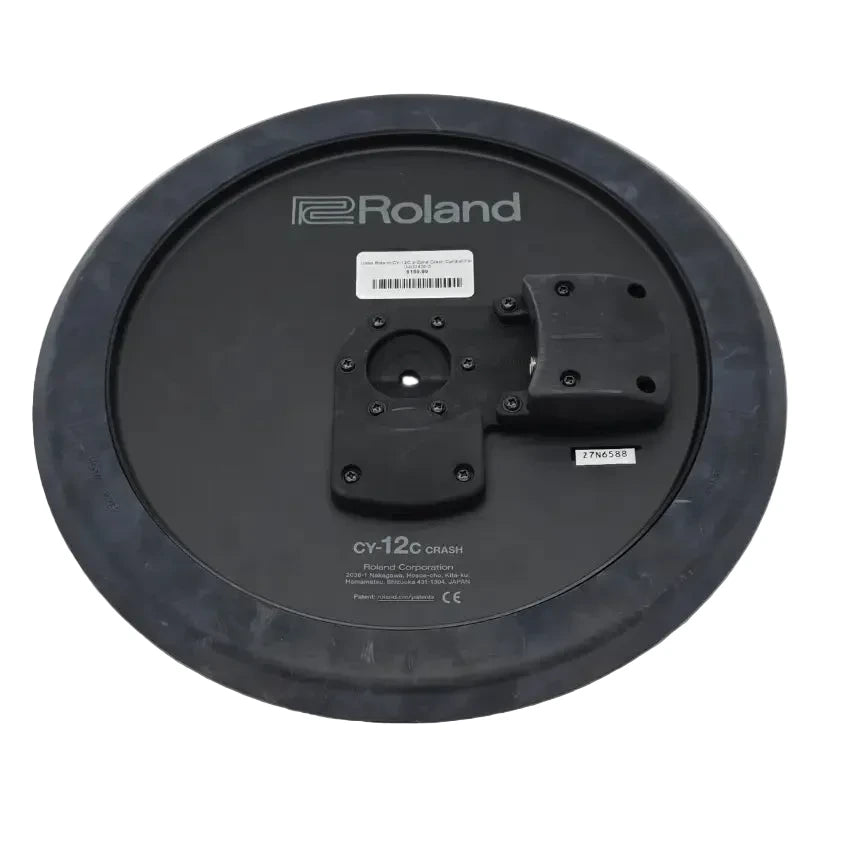 Used Roland CY-12C 2-Zone Crash Cymbal Pad - Very Good - Drum Center Of Portsmouth