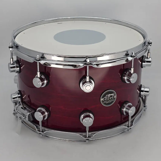 Used DW Performance Snare Drum 14x8 Cherry Stain - Very Good - Drum Center Of Portsmouth
