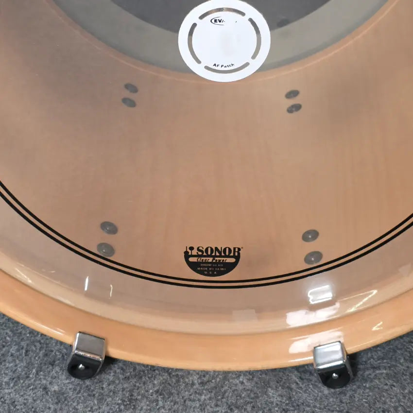 Used Sonor Prolite 5pc Drum Set Ebony White Stripes - Drum Center Of Portsmouth