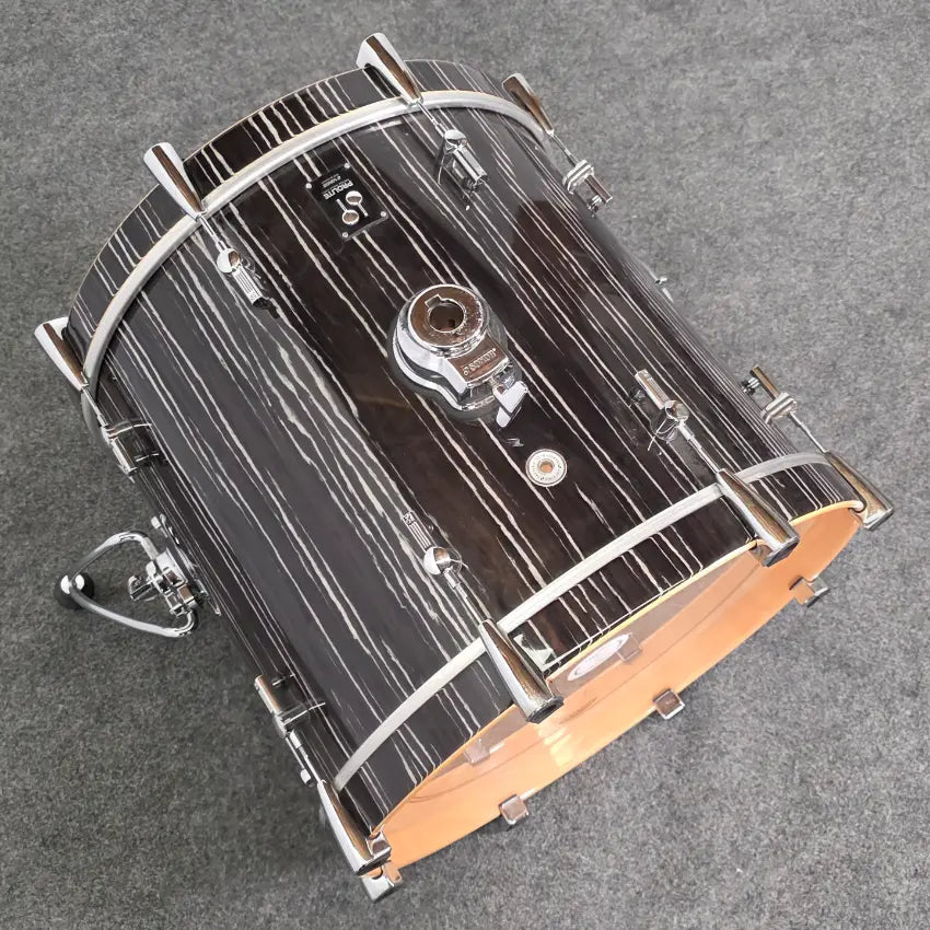 Used Sonor Prolite 5pc Drum Set Ebony White Stripes - Drum Center Of Portsmouth