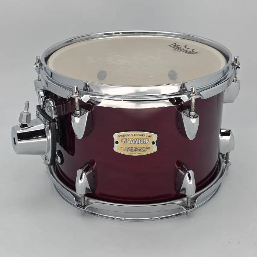 Used Yamaha Stage Custom Birch Rack Tom 10x7 Cranberry Red - Good - Drum Center Of Portsmouth